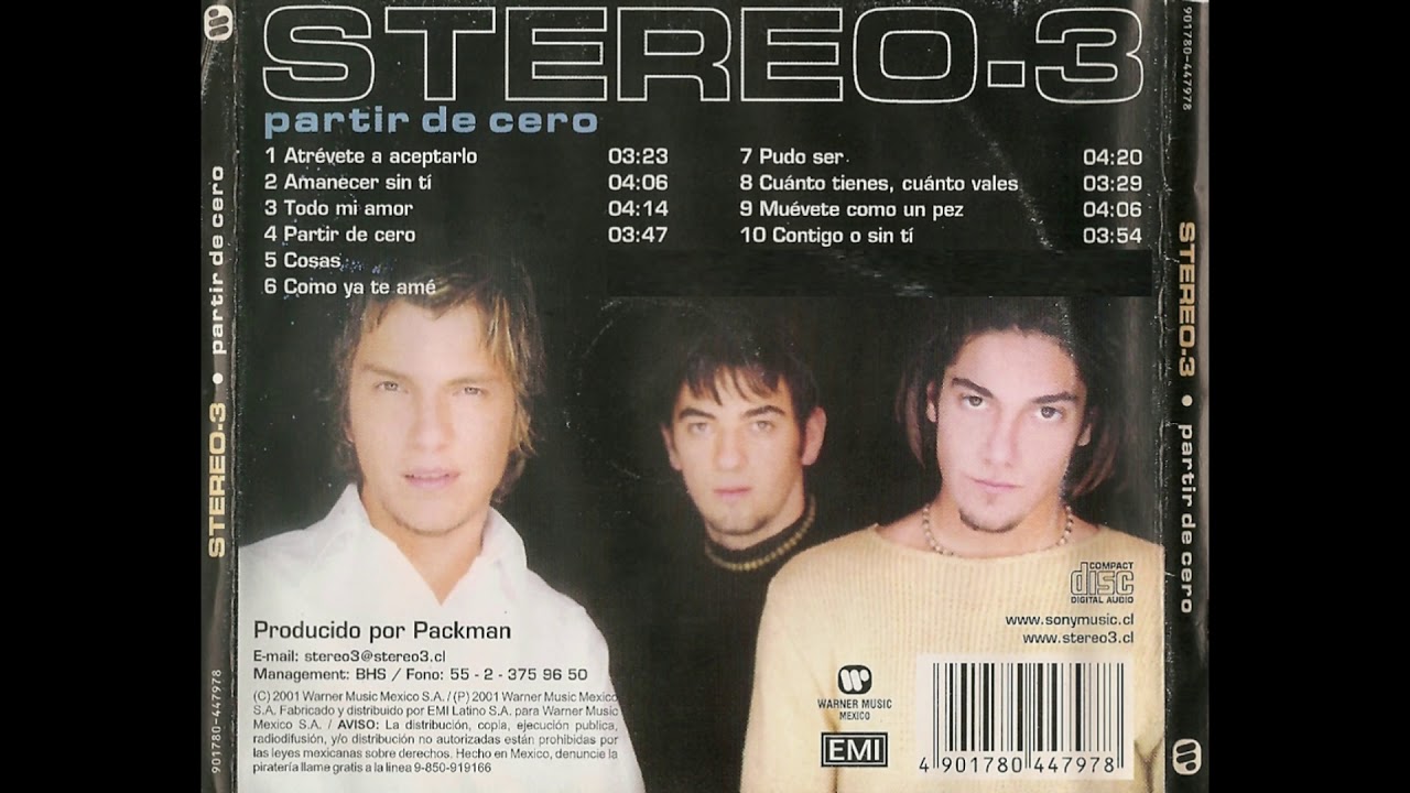 Stereo 3  - Partir De Cero (Album 2001)