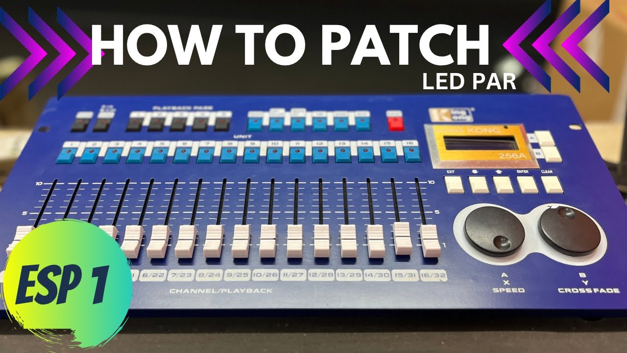 Kingkong 256A dmx controller How to patch Led par Big Dipper LP001#arunsounds_oneK