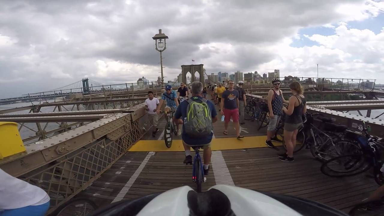 Tour de France on Brooklyn Bridge