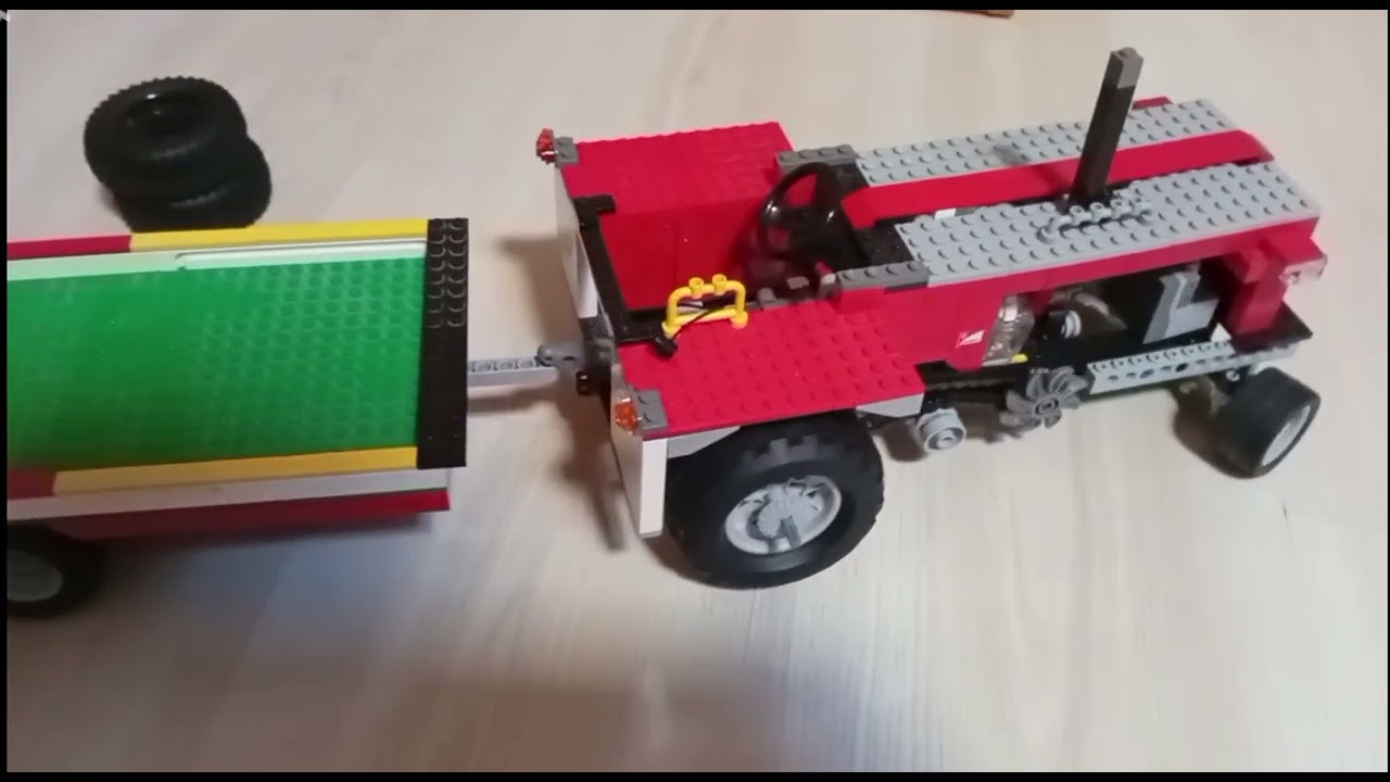 Rc lego traktor 2 , with trailer 