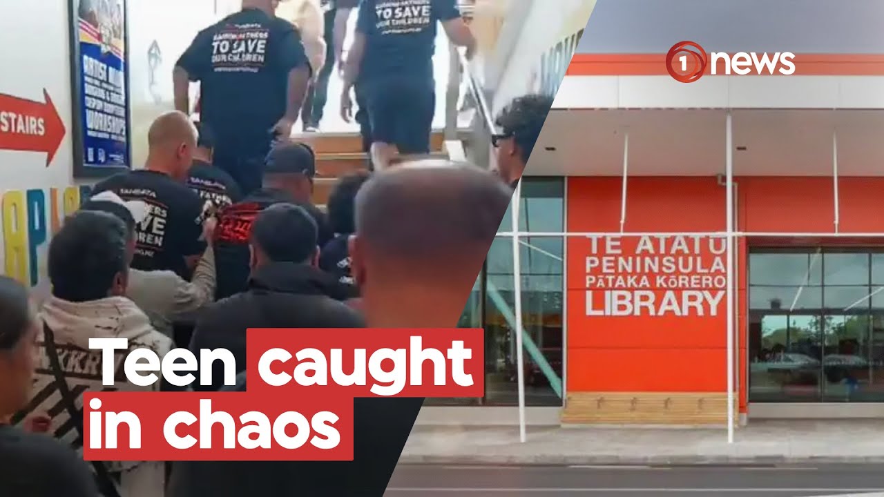 Teen caught up in Destiny Church library protest speaks out | 1News on TVNZ+
