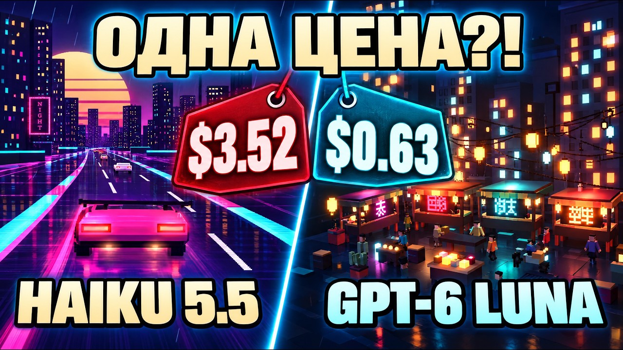 Claude Haiku 5.5 vs GPT-6 Luna: одна цена, а счёт в 5,5 раза больше