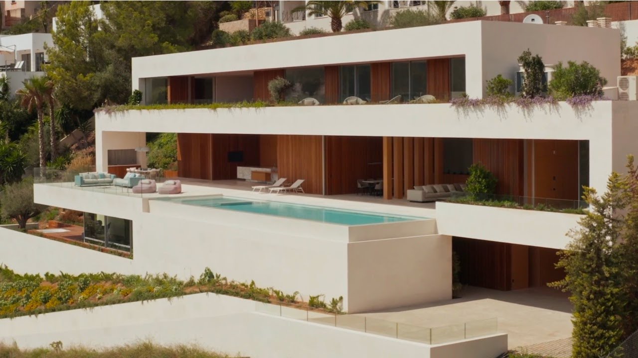 A Terraced Villa With Pool In The Mediterranean