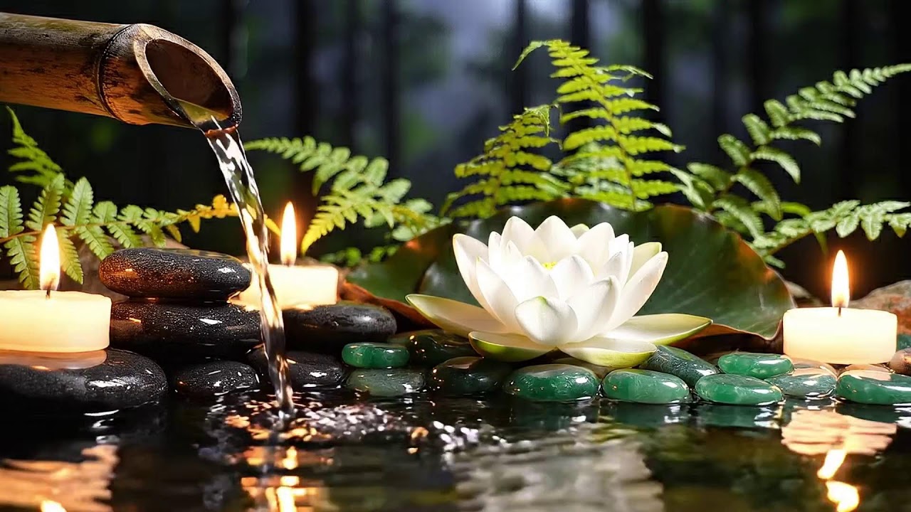 Relaxing Piano with Flowing Water Sounds 🍃 Deep Healing to Release Stress, Worry Emotional Fatigue