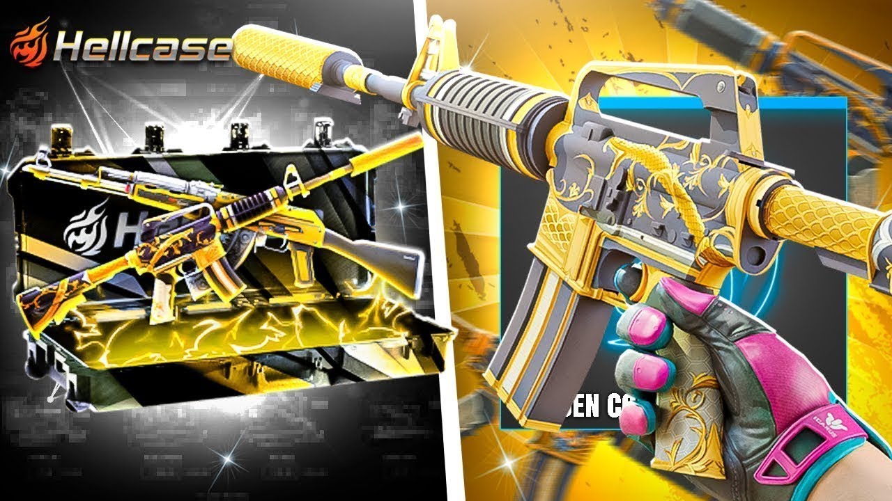 (HELLCASE) WE GET CRAZY M4A1-S GOLDEN COIL !!! HELLCASE PROMO CODE 2025