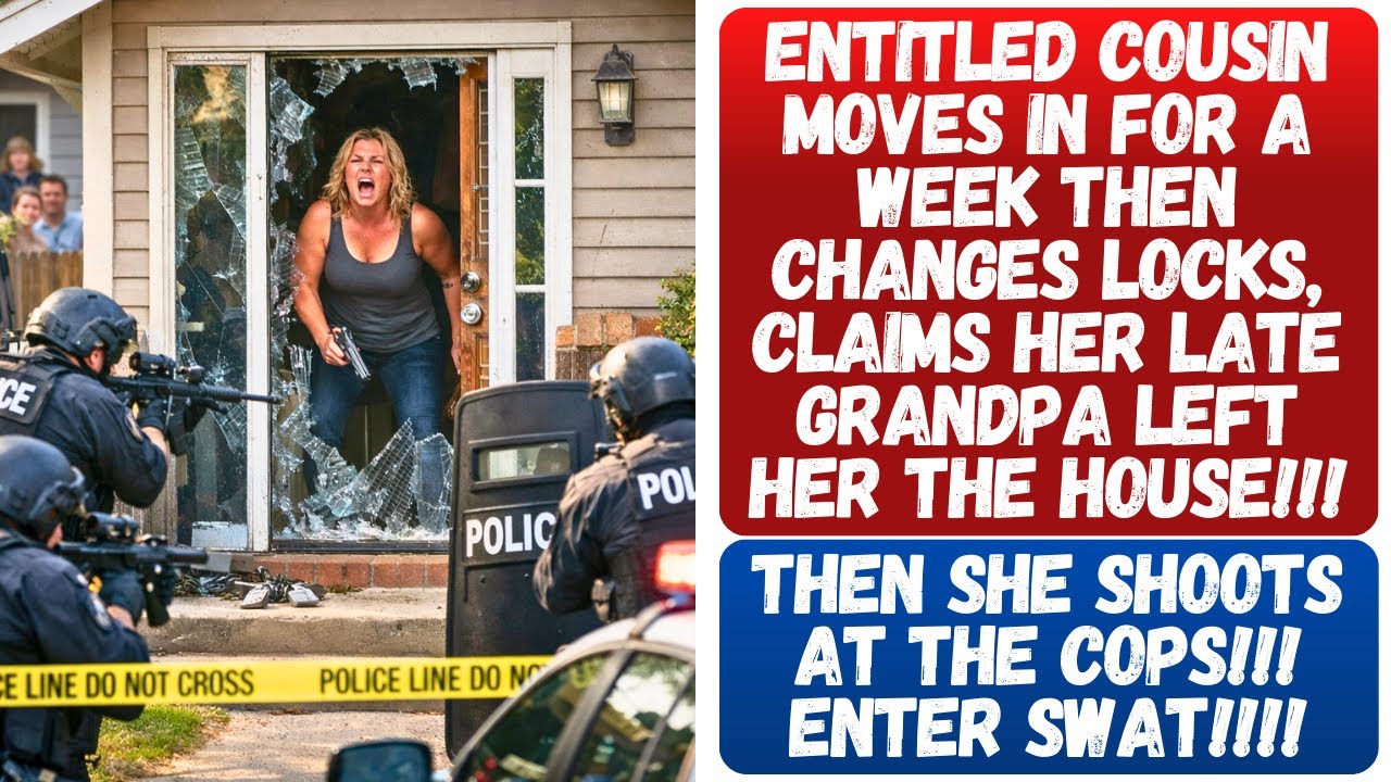 ENTITLED COUSIN TRICKS ME INTO CRASHING ON MY COUCH THEN CHANGES THE LOCKS AND SHOOT THE COPS!!!