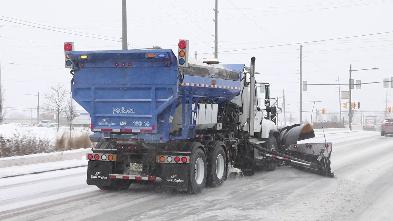 Snowplowing in York Region