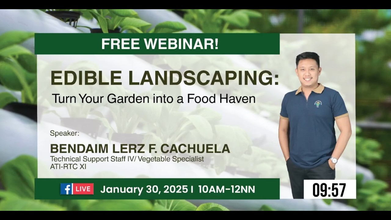 AgriTalk Series 2026 - Webinar on Edible Landscaping: Turn your Garden into a Food Haven