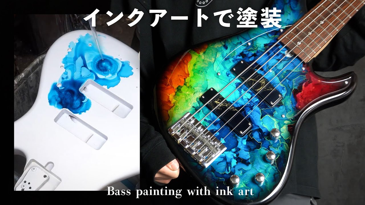 【Sago】アルコールインクアートでベースの塗装をしてみたよ！#art