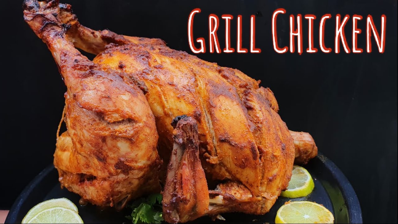 Full Grilled Chicken in Oven | Grilled whole Chicken Recipe | Full Chicken Grill | TryTip Creations