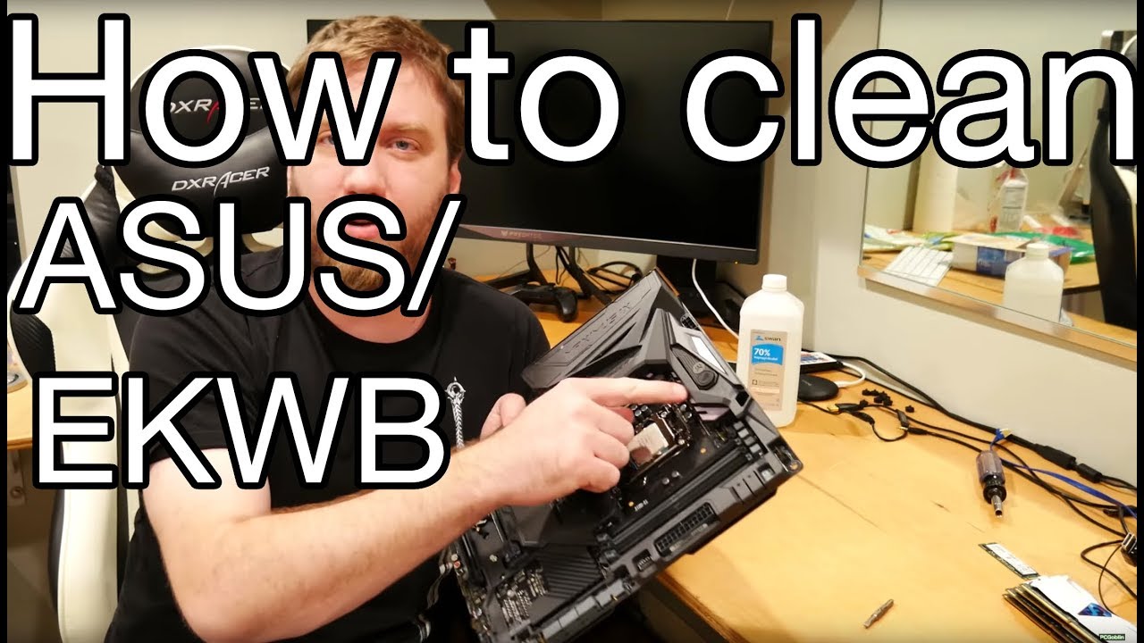 How to remove and clean Asus Maximus Formula IX CrossChill EK II waterblocks.