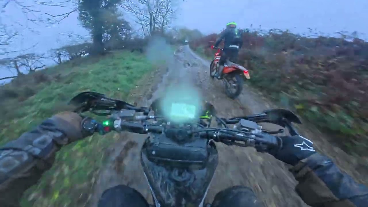 Weekend away exploring green lanes with friends in the Shropshire Hills on my Honda CRF450RX.