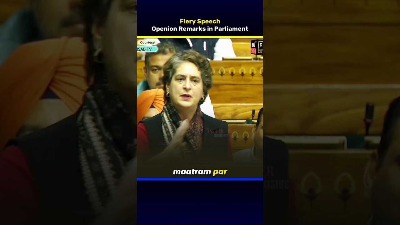 Priyanka Gandhi opening remarks in Parliament | Fiery Speech | Direct News