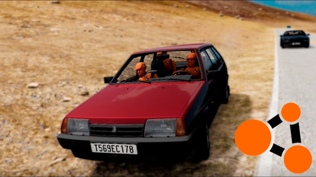 У ШКОЛЬНИКОВ НА ДЕВЯТКЕ ОТКАЗАЛИ ТОРМОЗА... ( Beamng Drive )