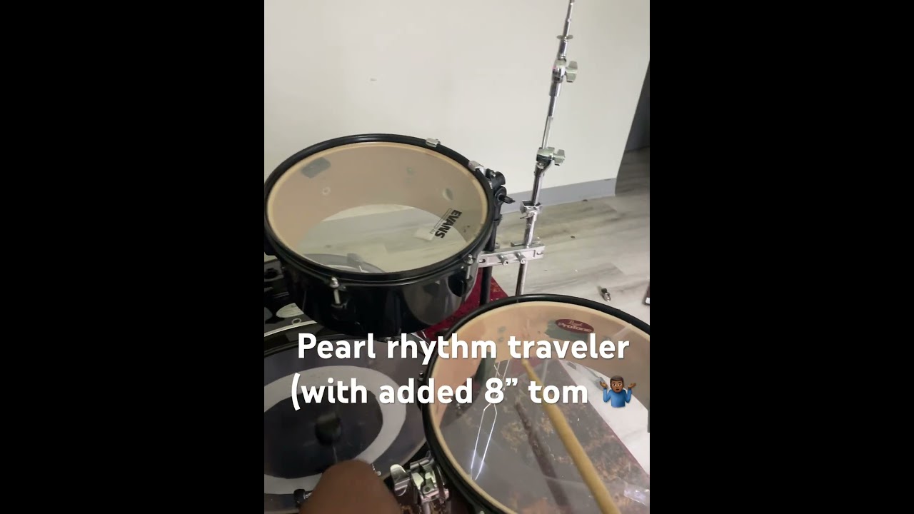 Pearl Rythm Traveler Tones #drums #drummer #music #tonecheck #drumtones #pearldrums #evansdrumheads
