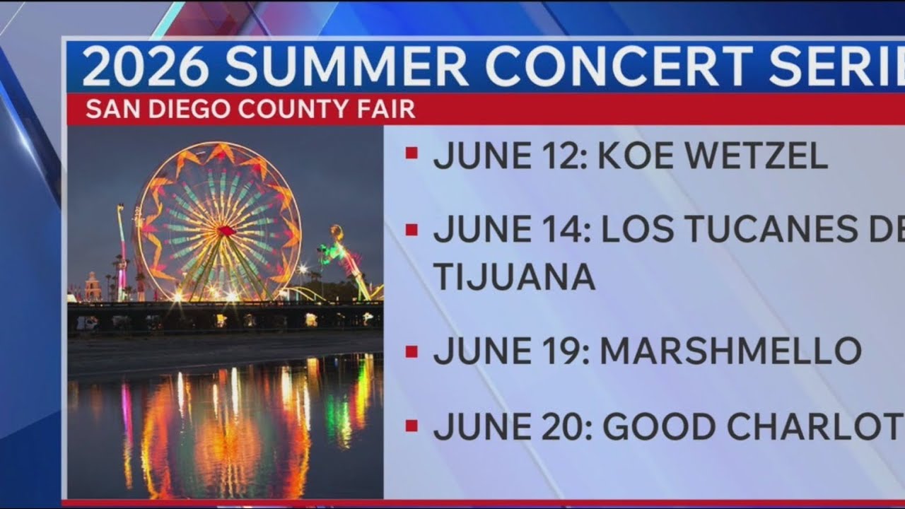 San Diego County Fair announces summer concerts