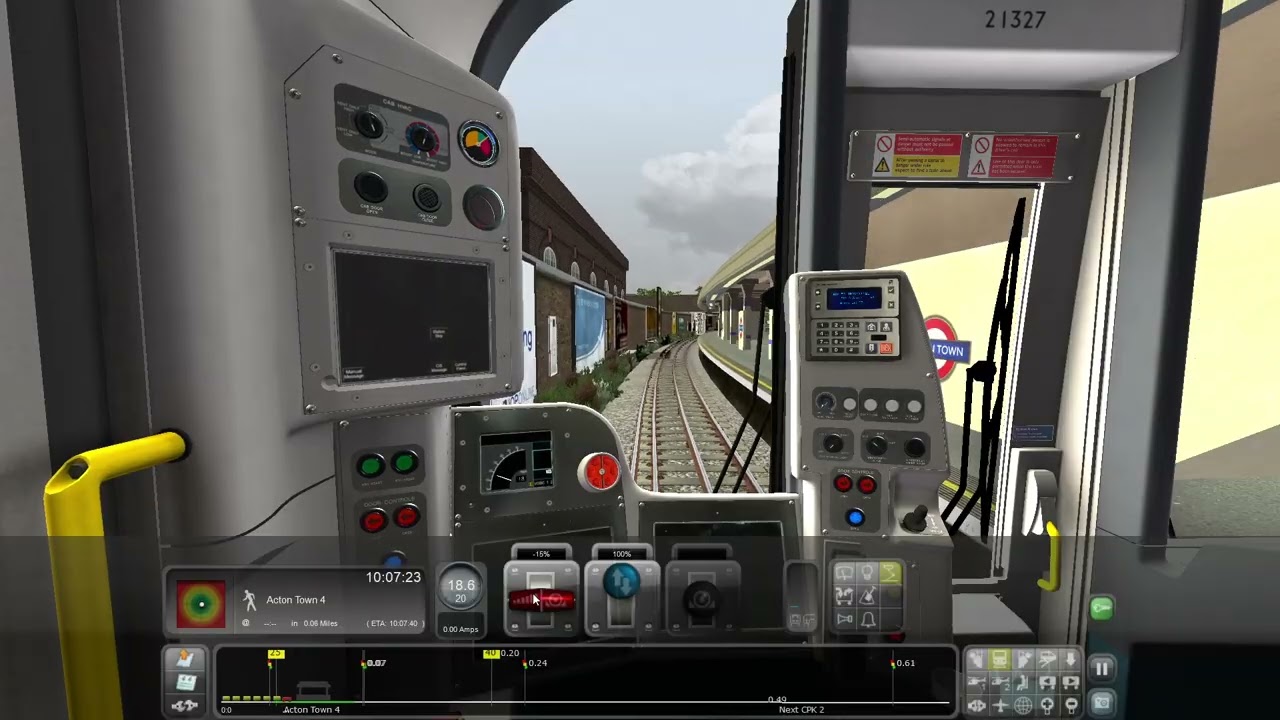 Train Simulator District Line (S7) Stock From Ealing Broadway - High Street Kensington - Wimbledon