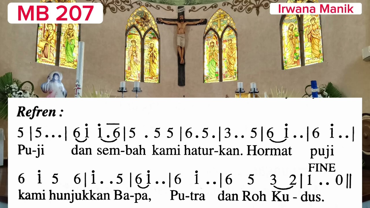 Madah Bakti 207, PUJI DAN SEMBAH
