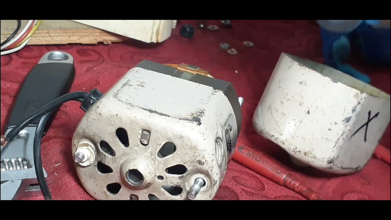 COMO DESARMAR Y REPARAR MOTOR DE MAQUINA DE COSER SINGER FAMILIAR.