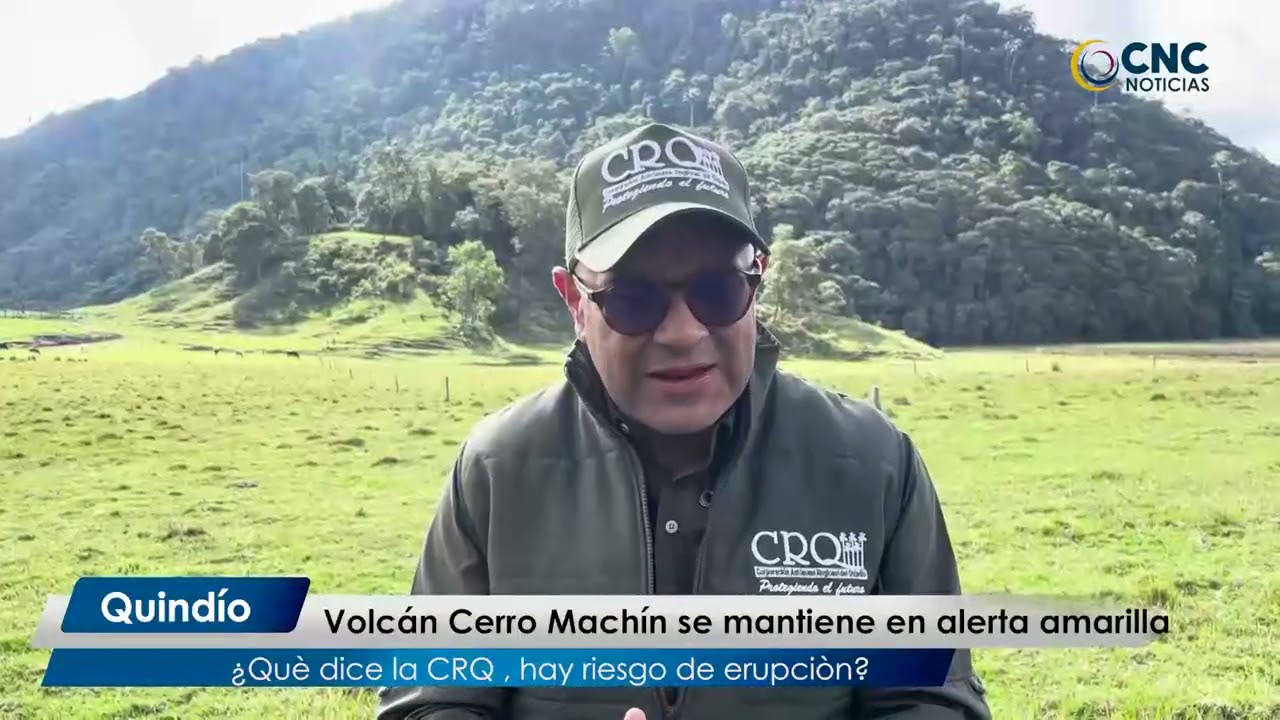 Volc&aacute;n Cerro Mach&iacute;n se mantiene en alerta amarilla