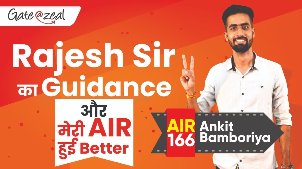 Topper's Talk | Gate 2020 Topper | Ankit Bamporiya | Air- 166 CSE | Gate at Zeal