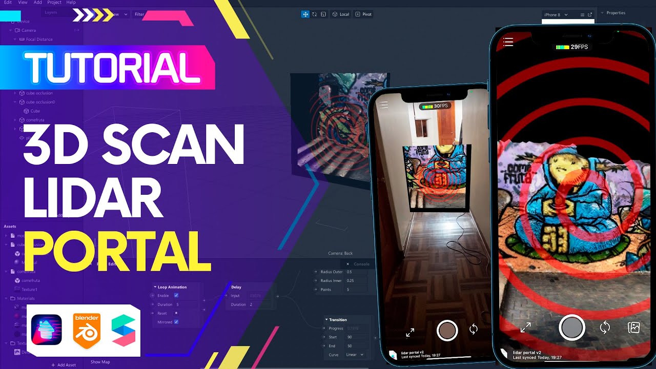 Spark AR - Crear un portal con LiDAR 3D Scan (EN Captions)