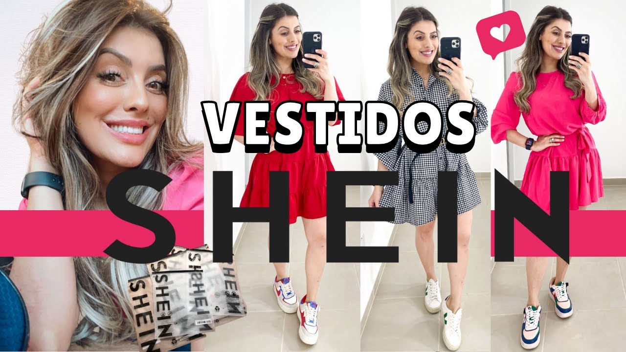 VESTIDOS SHEIN, Minhas comprinhas SHEIN e os Looks Shein,  Shein Brasil