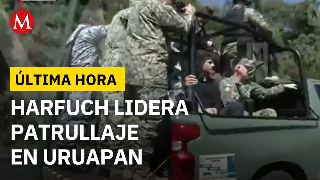 ÚLTIMA HORA: Harfuch patrulla Uruapan en operativo del Plan Michoacán