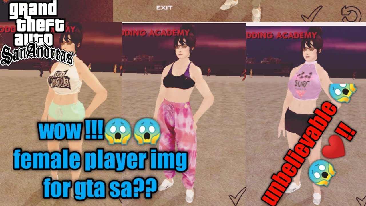 GIRL / FEMALE PLAYER IMG  FOR GTA SA ANDROID || share + review