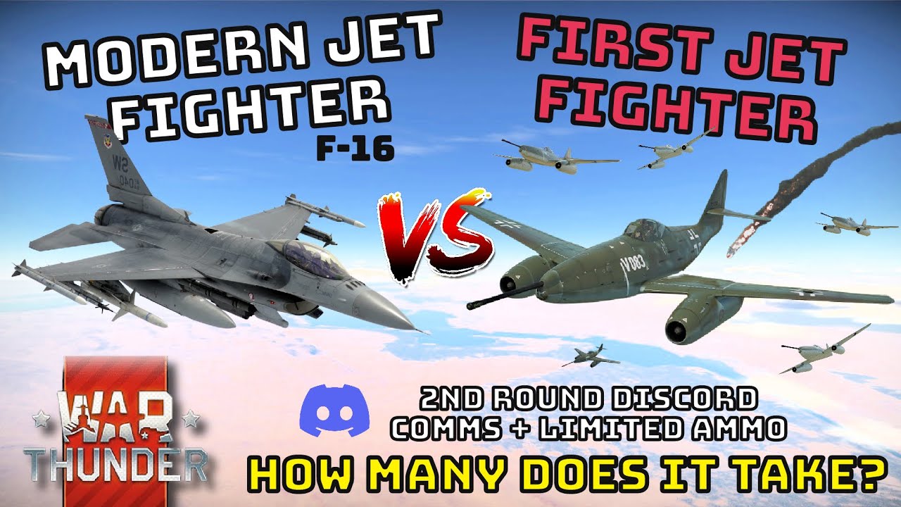 F-16 VS FIRST JET FIGHTERS - How Many Does It Take? - WAR THUNDER