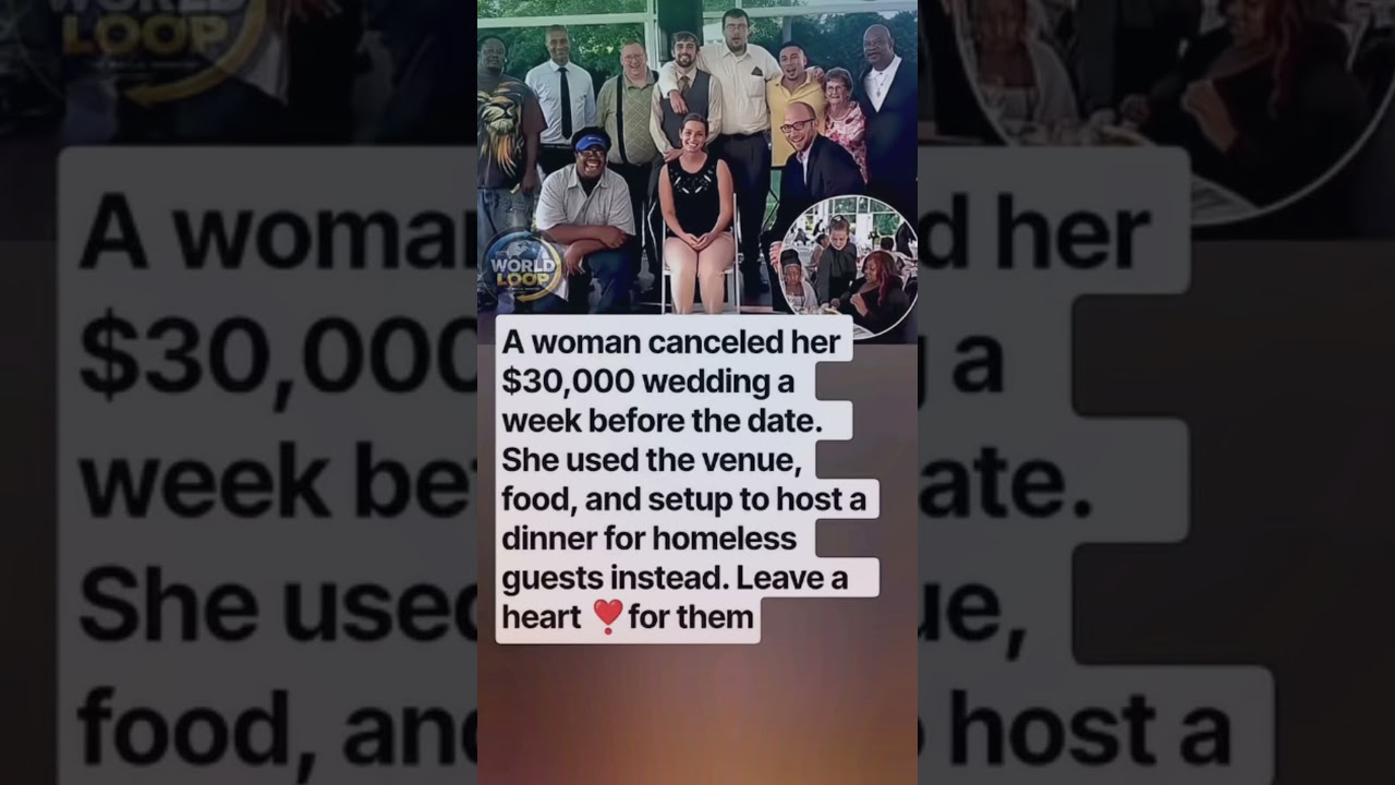 She Turned Her Cancelled Wedding Into an Act of Kindness ❤️
