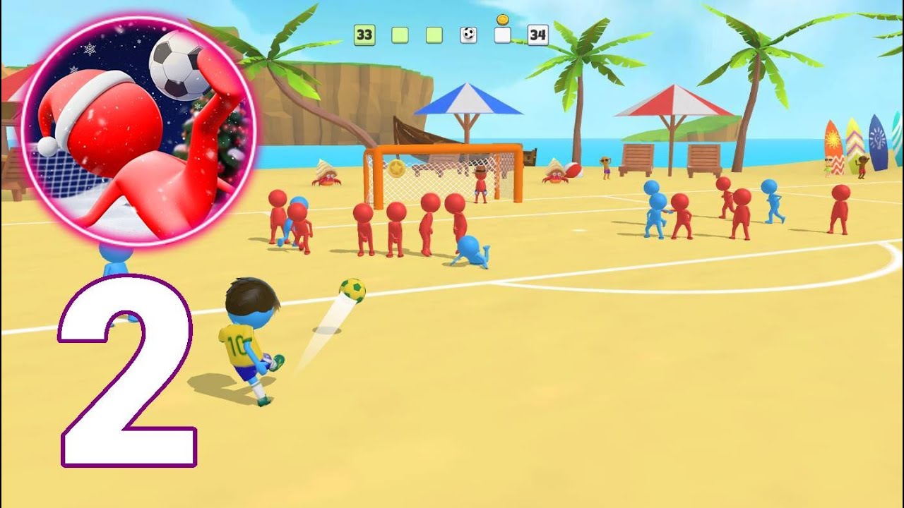 Super Goal - Stickman Futebol - Gameplay Walkthrough Part 2 - Tutorial (iOS, Android)