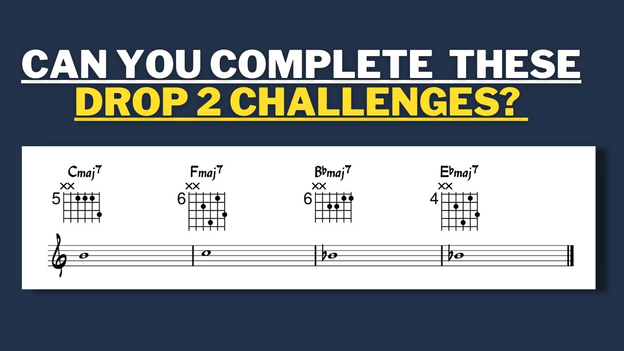 I couldn't  remember drop 2 chords until I learnt this!