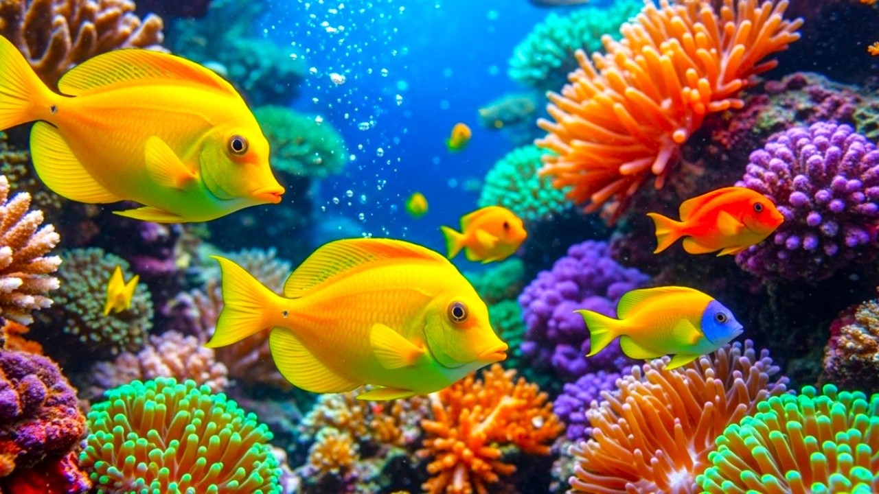 The Best 4K Aquarium -  Calming Music, Healing Music For The Heart, And Blood Vessels #8