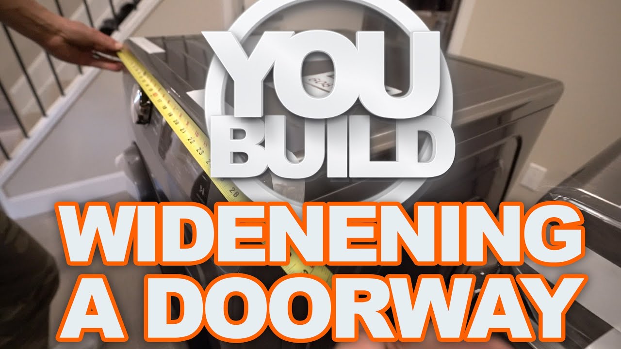 WIDENING A DOORWAY TO GET YOUR APPLIANCES IN | HOMEOWNER HACKS
