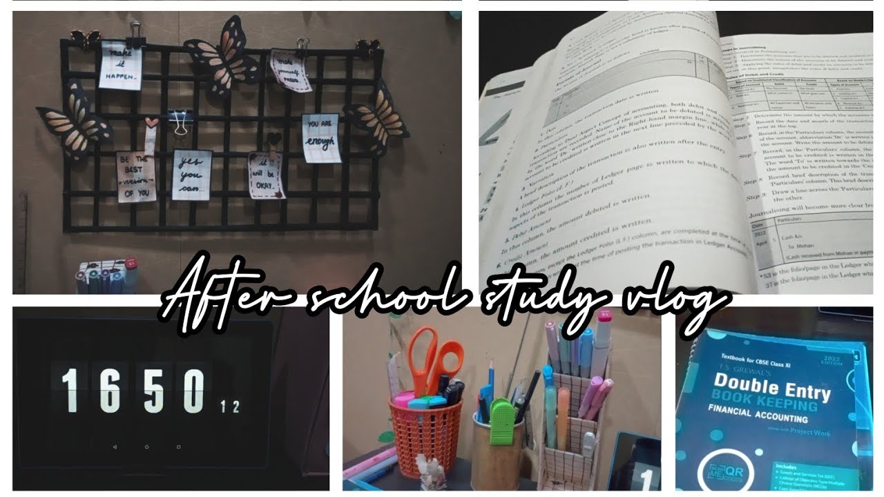 After school study vlog* AS AN 11th GRADE COMMERCE STUDENT* 📚