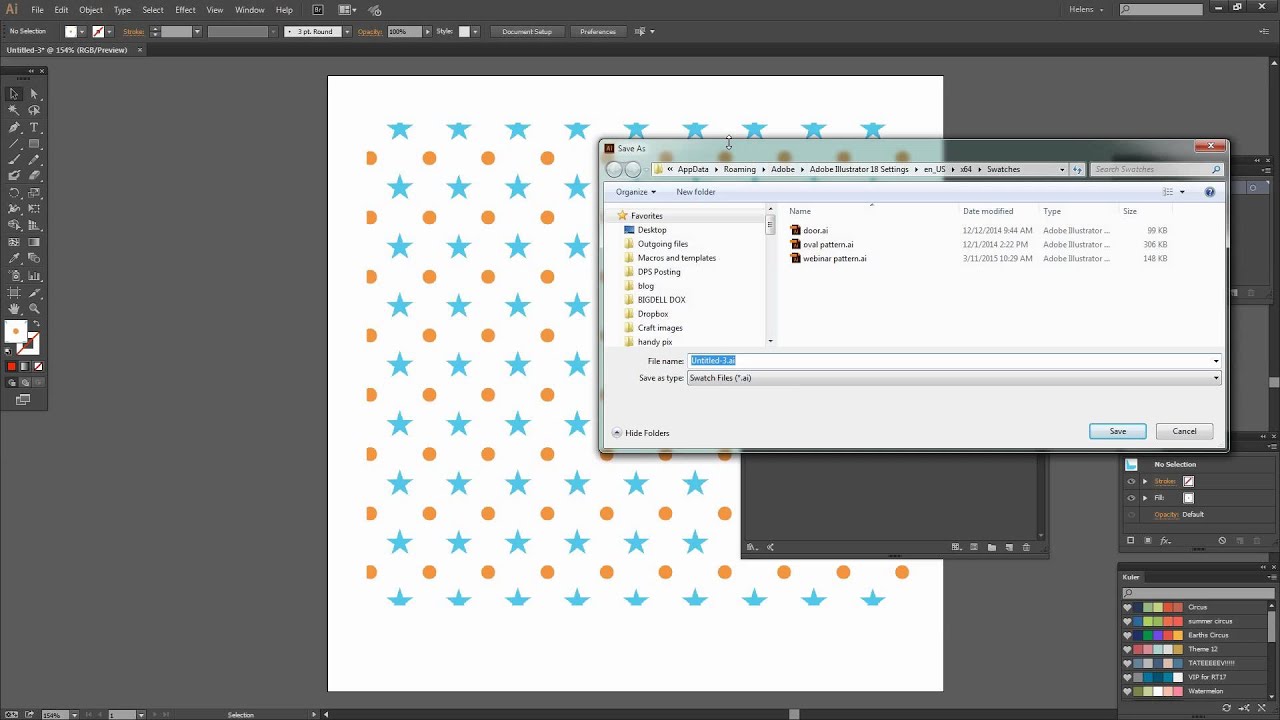 Перенесите образцы узоров из Photoshop в Illustrator и из Illustrator в Photoshop