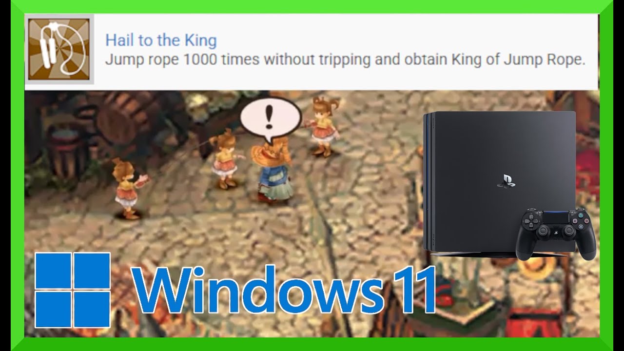 Как запустить AutoHotKey на PS4 с Windows 11 для Final Fantasy 9. Прыжок со скакалкой для получен...