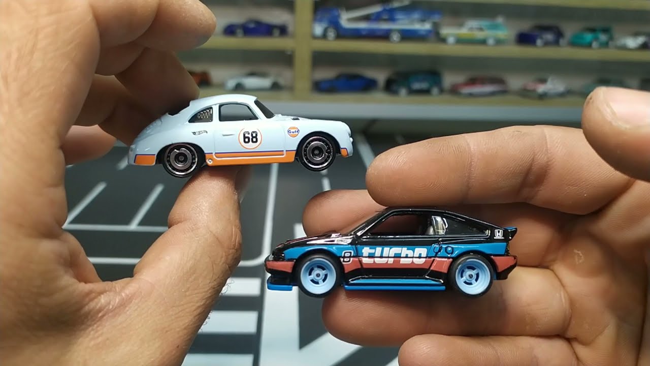 Hot Wheels 1985 HONDA CR-X swap колёс на резину накосячил с осями