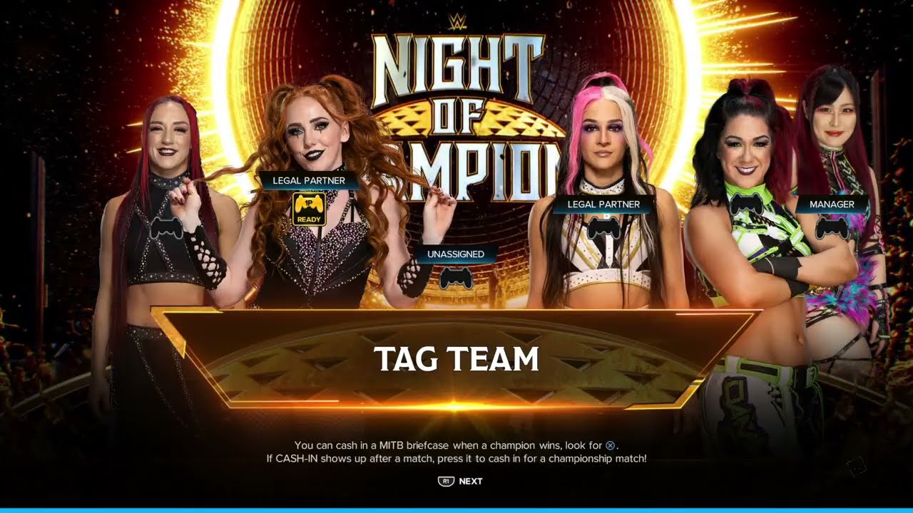 The Unholy Union Vs. Damage CTRL at Night of Champions: Universe | WWE 2K24