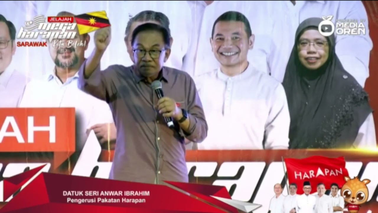 Anwar Ibrahim: Ucapan Penuh Jelajah Mega Harapan Sarawak Di Miri Sarawak