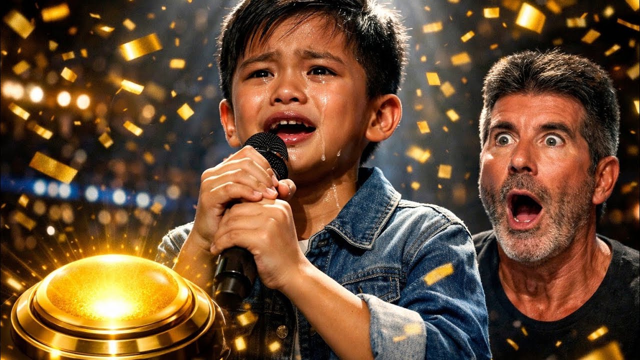 10-Year-Old Filipino Boy Makes Simon Cowell Speechless | Golden Buzzer AGT