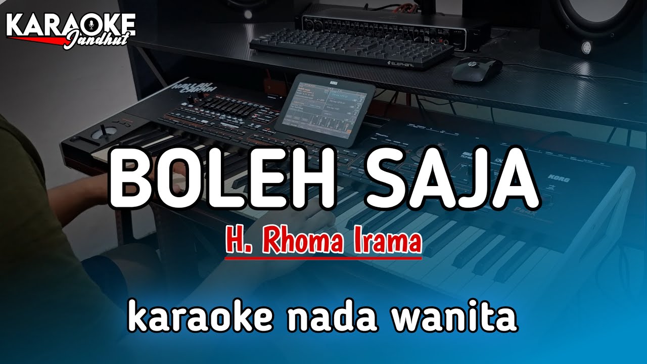 BOLEH SAJA - KARAOKE NADA WANITA