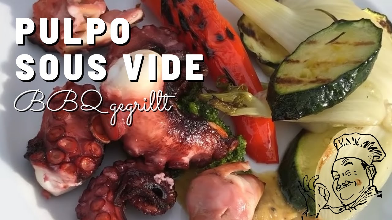 Pulpo SousVide BBQ gegrillt 