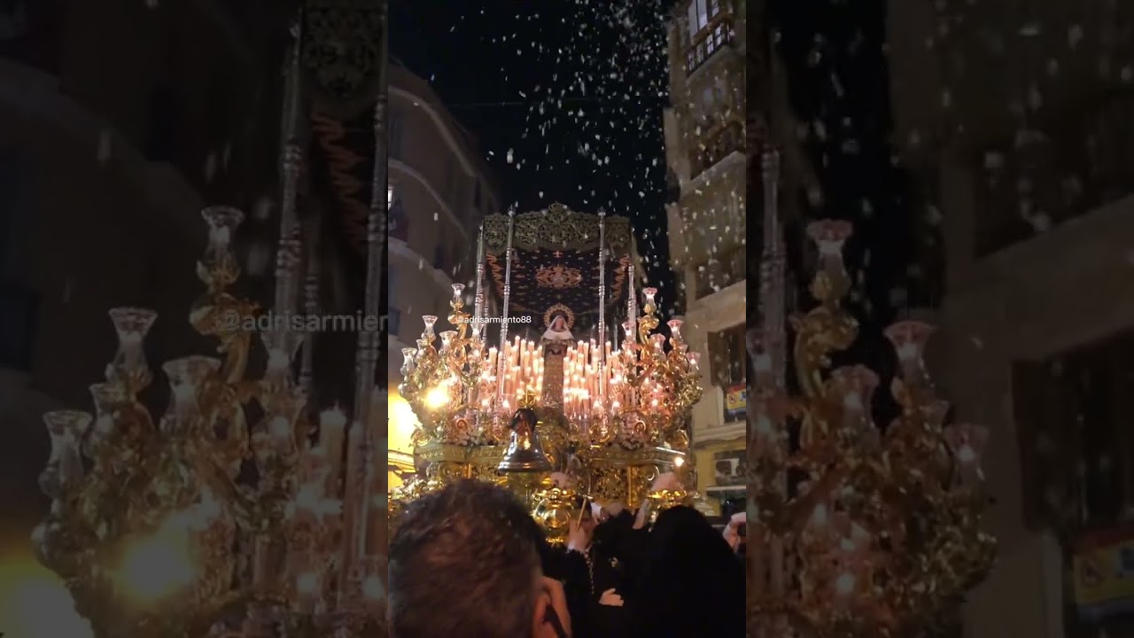 Petalá a la Soledad de Mena 2023 en calle Cisneros. Málaga jueves santo