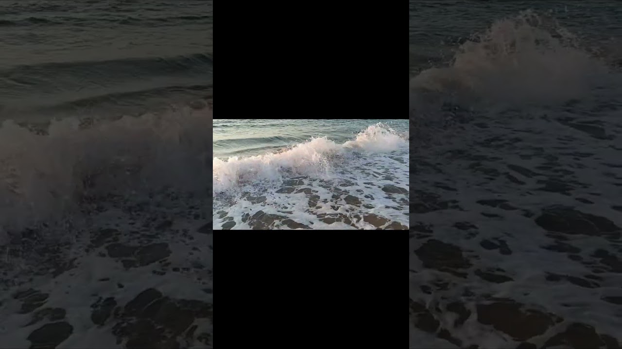 Sea Waves Sound Morning | Golden Sands Bulgaria 🇧🇬 Calm Beach Relax Video#sea#bulgaria#viralvideo 