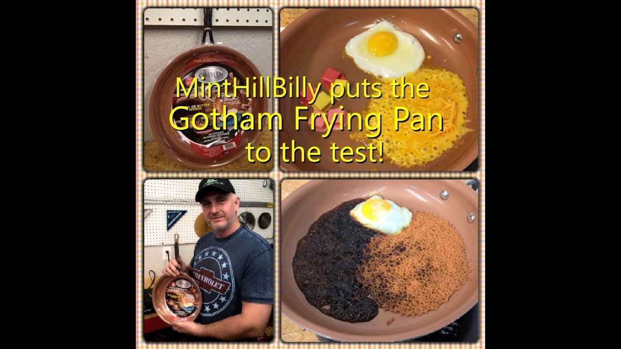 GOTHAM STEEL FRYING PAN = we put it to the Test / Red Copper / Titanium Ceramic coated frying pan