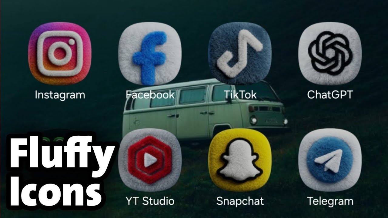 ONE UI8 Fluffy App Icons On Samsung For Free