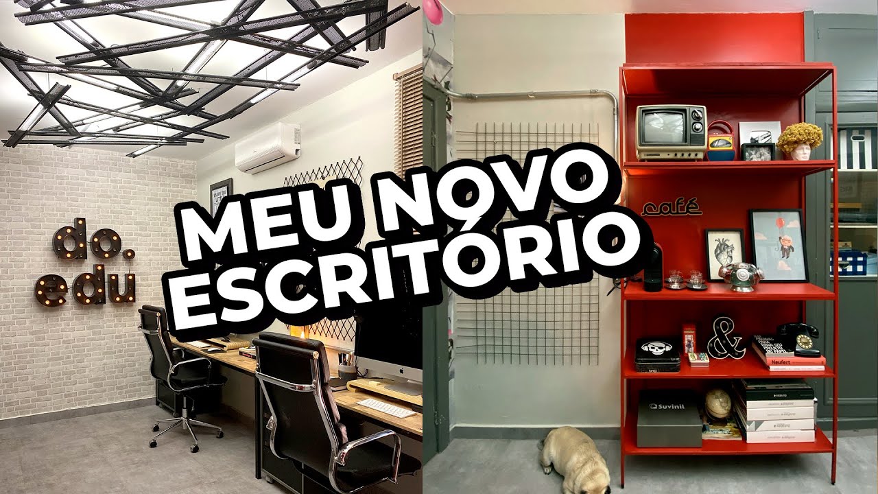 MEU NOVO HOME OFFICE | COMO COMBINAR PAPEL DE PAREDE E TINTA