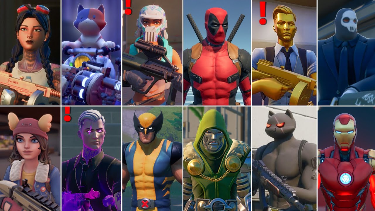 Fortnite All Bosses, Mythic Weapons, Vault Locations & Keycard! Fortnite Chapter 2 (Season 1 - 4)